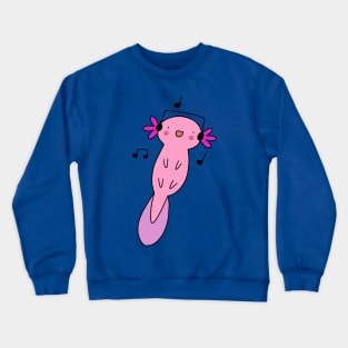 Headphones Axolotl Crewneck Sweatshirt